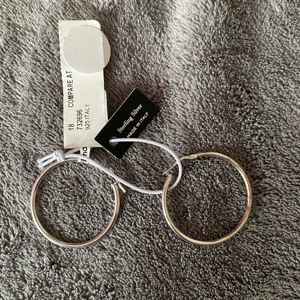 Sterling Silver Hoops